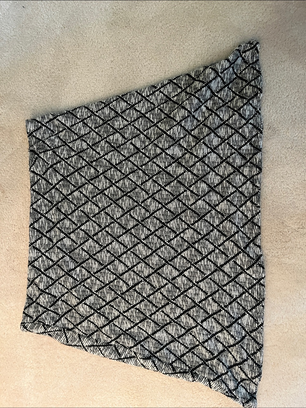 Margaret M Black & White Asymmetrical Knit Skirt